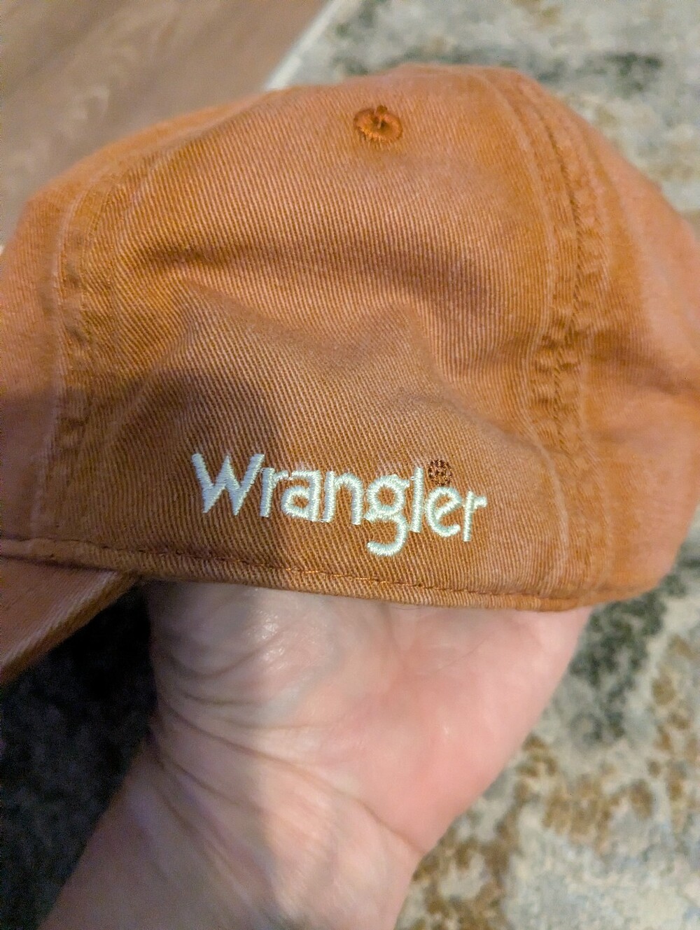 Classic Texas Longhorn Logo Distressed Tan Baseball Cap - Men Accessories - Picture 3 of 5
